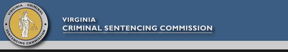 VCSC header Virginia Criminal Sentencing Commission round logo with image of lady justice